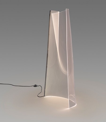 Lámpara de pie Velos salón cromo - Schuller