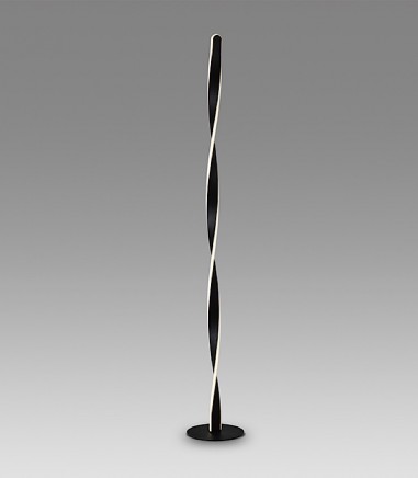 Lámpara de pie Twist negro - Schuller