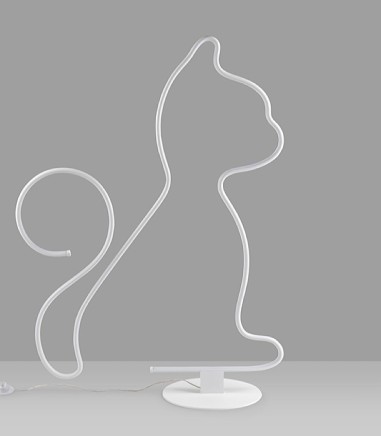 Lámpara de pie Cat blanco - Schuller