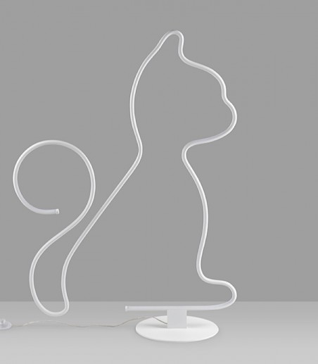 Lámpara de pie Cat blanco - Schuller