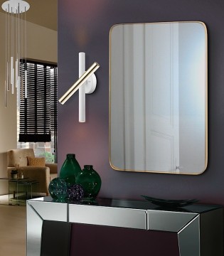 Aplique de pared Varas 3L oro blanco - Schuller 2
