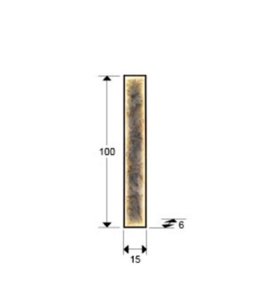 Aplique / plafón de pared Stone LED CCT negro 100 cm - Schuller