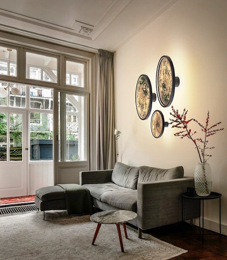 Aplique / plafón Stone LED CCT negro D60 - Schuller