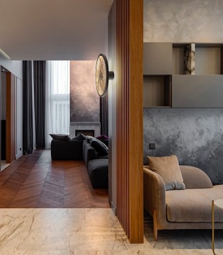 Aplique / plafón Stone LED CCT negro D30 - Schuller 2