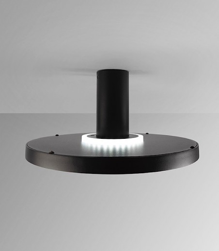 Aplique / plafón Stone LED CCT negro D30 - Schuller