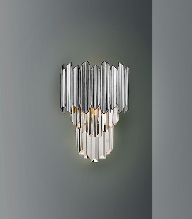 Aplique de pared Tiara 1L cromo - Schuller