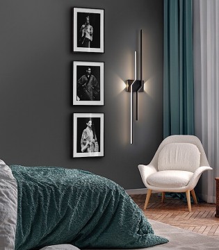 Aplique de pared ZigZag 4L negro - Schuller 2