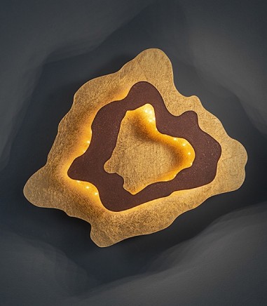 Aplique de pared Halo óxido pan de oro - Schuller