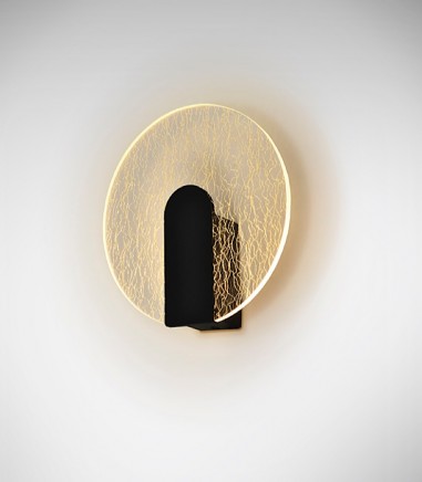Aplique de pared Auris negro - Schuller