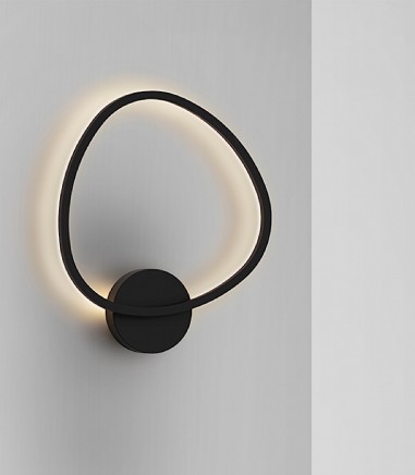 Aplique de pared Opalis negro - Schuller