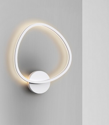 Aplique de pared Opalis blanco - Schuller