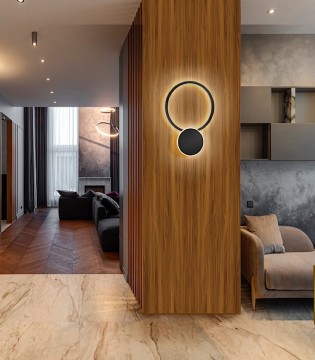 Aplique de pared Omnio negro - Schuller 2