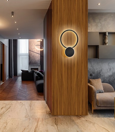 Aplique de pared Omnio negro - Schuller