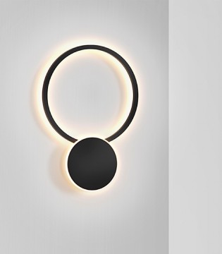 Aplique de pared Omnio negro - Schuller
