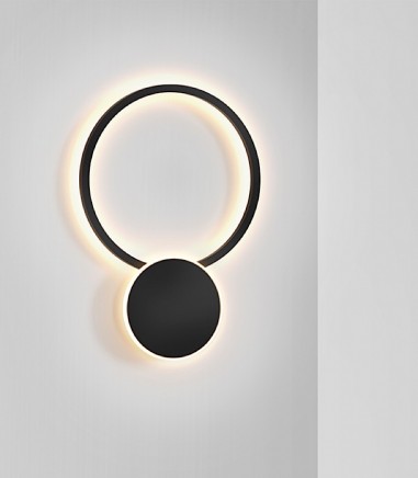 Aplique de pared Omnio negro - Schuller