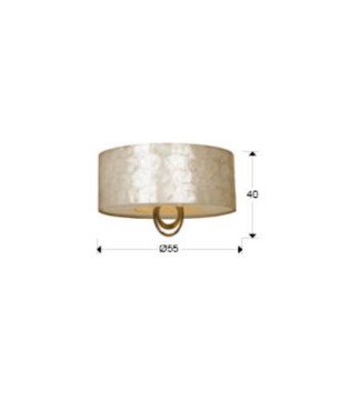 Plafón de techo Edén oro D55 4L  - Schuller 2