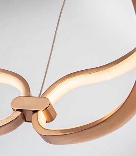 Lámpara de techo colgante Colette D60 oro rosa DIM  - Schuller