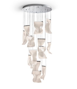 Lámpara de techo colgante Velos 13L cromo DIM - Schuller