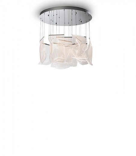 Lámpara de techo colgante Velos 13L cromo DIM - Schuller