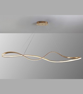 Lámpara de techo colgante Lia grande pan de oro - Schuller 2