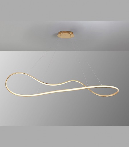 Lámpara de techo colgante Lia grande pan de oro - Schuller
