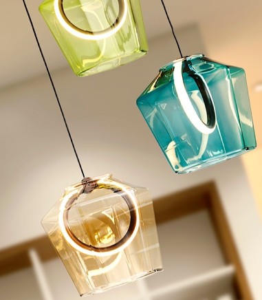 Lámpara de techo colgante Ingrid 3L colores - Schuller