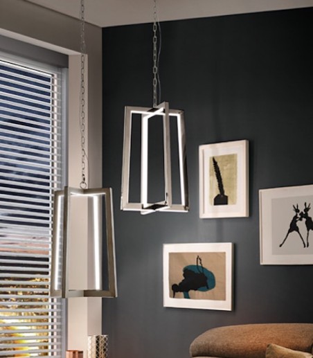 Lámpara de techo colgante Kuma Inox LED - Schuller