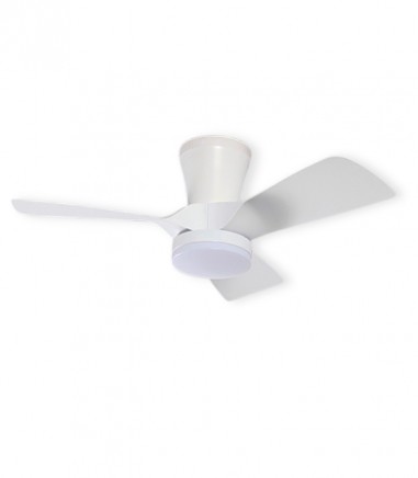Ventilador de techo con luz Polaris blanco DC D81cm - Schuller