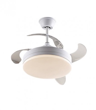 ventilador de techo con luz blanco mini DC D40-90cm DIM - Schuller