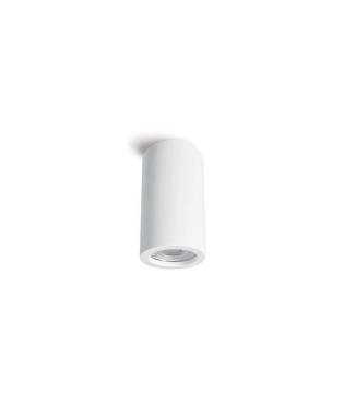 Foco de superficie cilíndrico de escayola GU10 Helga Ø70X130mm - Ineslam