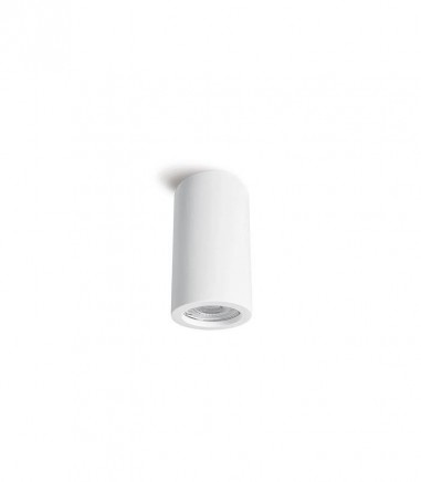 Foco de superficie cilíndrico de escayola GU10 Helga Ø70X130mm - Ineslam