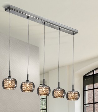 Lámpara techo lineal ARIAN 5 luces - Schuller 2