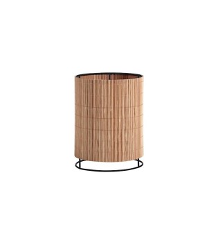 Mueble aparador con lámpara de mesa con pantalla bambú Rail - MDC 2