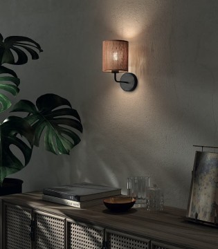 Aplique de pared con pantalla de bambú Rail - MDC 2