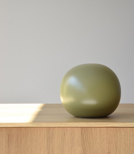 Bola decorativa cerámica color II verde mate - VP Interiorismo