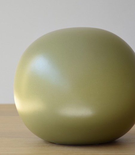 Bola decorativa cerámica color II verde mate - VP Interiorismo