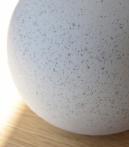 Bola decorativa cerámica color II gris cemento - VP Interiorismo