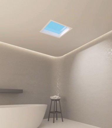 Downlight Blue Sky Efecto Claraboya Fondo Azul 16W cuadrado 30x30 - Mantra