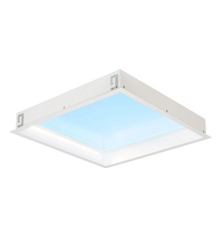 Plafón empotrable Blue Sky Efecto Claraboya Fondo Azul 60W cuadrado 60x60 - Mantra