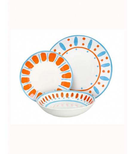 Vajilla completa de porcelana Madison VIETRI 6 servicios - Tognana