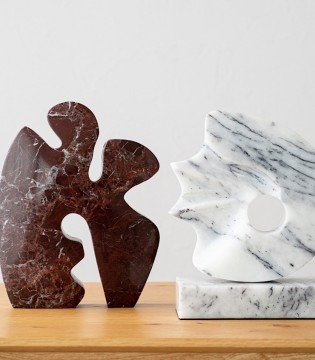 Escultura decorativa mármol Mar N2 - VP Interiorismo 2