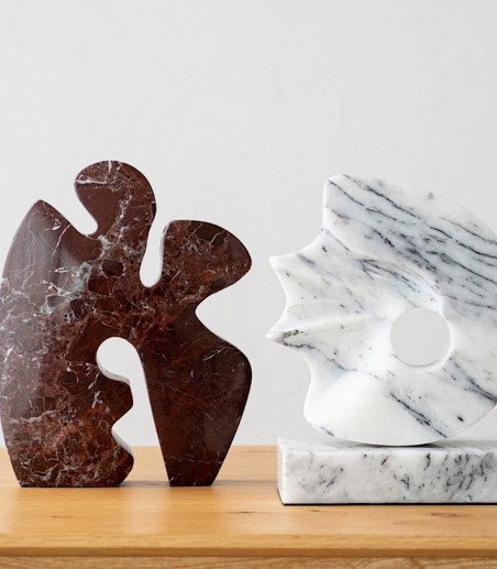 Escultura decorativa mármol Mar N2 - VP Interiorismo