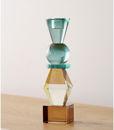 Candelabro decorativo Formas cristal color grande - VP Interiorismo