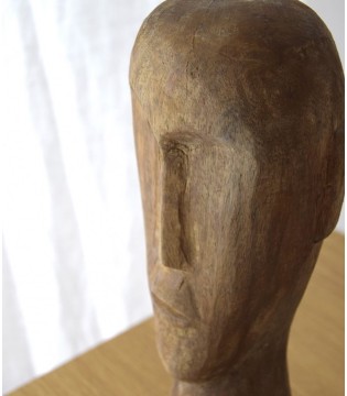 Escultura decorativa colec. África madera tallada a mano peq. - VP Interiorismo 2