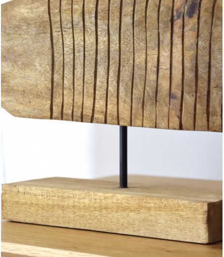 Escultura decorativa Mar madera tallada a mano gr. - VP Interiorismo