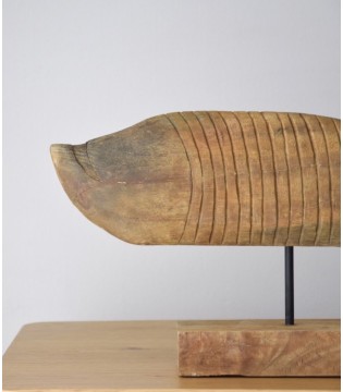 Escultura decorativa Mar madera tallada a mano peq. - VP Interiorismo 2