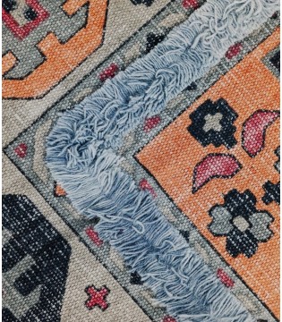 Alfombra de algodón-lana estampado étnico - VP Interiorismo 2