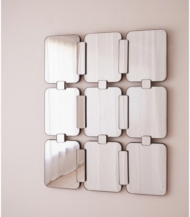Espejo rectangular pared 1 marco metal - VP Interiorismo