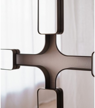 Espejo rectangular pared 1 marco metal - VP Interiorismo 2