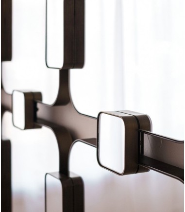 Espejo rectangular pared 1 marco metal - VP Interiorismo